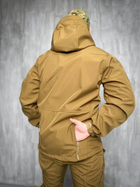 Тактична Куртка вітро-вологозахисна Softshell весна, військова куртка весна/осінь Койот 48 - зображення 6