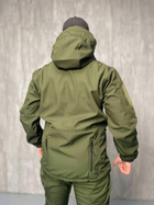 Тактична Куртка вітро-вологозахисна Softshell весна, військова куртка весна/осінь Олива 64 - изображение 8