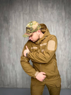 Тактична Куртка вітро-вологозахисна Softshell весна, військова куртка весна/осінь Койот 56 - зображення 4