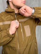Тактична Куртка вітро-вологозахисна Softshell весна, військова куртка весна/осінь Койот 64 - изображение 2