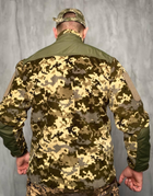 Тактична флісова кофта зі вставками Softshell, кофта для військових фліска Піксель 52 - изображение 7