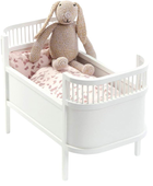 Лялькове ліжечко Smallstuff Rosaline Біле 50 см (5712352000755) - зображення 1