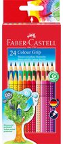 Zestaw kolorowych ołówków Faber Castell Color Grip 24 szt (4005401124245) - obraz 1