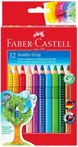Набір кольорових олівців Faber Castell Jumbo Grip 12 шт (4005401109129) - зображення 1