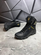 Демисезонные мужские Берцы с патриотическим дизайном и мембраной / Крепкие Ботинки черные размер 46 - изображение 8