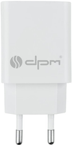 Ładowarka sieciowa DPM 1 x USB biała (5906881212639) - obraz 2