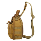 Тактическая сумка наплечная Silver Knight мод 8025 койот - изображение 5