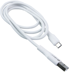 Кабель DPM USB-A - USB-C 1 м білий (5906881212691) - зображення 2