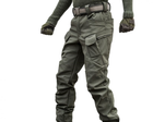Брюки, штаны тактические, утепленные SoftShell IX7 olive Размер L - изображение 2