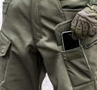 Брюки, штаны тактические, утепленные SoftShell IX7 olive Размер L - изображение 6