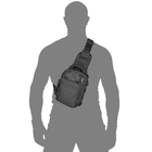 Тактична універсальна однолямкова сумка Camotec Adapt Чорна - зображення 2