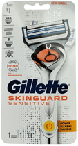 Zestaw do golenia Gillette Skinguard Sensitive maszynka + wkład wymienny 1 szt (7702018524242) - obraz 1