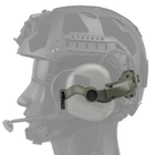 Крепление для активных наушников на каску, шлем Fast чебурашка Wosport HD-ACC-08 Olive - изображение 3