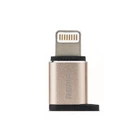 Перехідник Remax RA-USB2 Visual microUSB to Lightning M золотистий