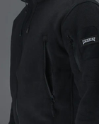 Кофта флісова чоловіча Unbreak з кишенями та капюшоном Чорна XXXL - зображення 4