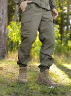 Тактичний літній чоловічий костюм горка Ріп-Стоп куртка та штани Olive 48 - зображення 9