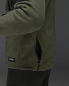 Кофта флисовая мужская Unbreak с карманами и капюшоном Олива L - изображение 5