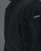 Кофта флисовая мужская Unbreak с карманами и капюшоном Черная XL - изображение 4