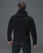 Кофта флисовая мужская Unbreak с карманами и капюшоном Черная XL - изображение 6