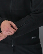 Кофта флисовая мужская Unbreak с карманами и капюшоном Черная XL - изображение 9