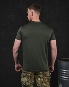 Тактическая мужская потоотводящая футболка S олива (85654) - изображение 3