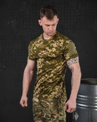 Тактическая мужская потоотводящая футболка S пиксель (85655) - изображение 2