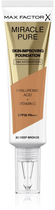 Тональний крем Max Factor Miracle Pure Skin-Improving 24h Hydration SPF 30 82-Deep Bronze 30 мл (3616302638611)