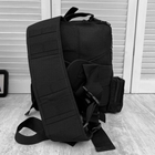 Однолямочный рюкзак 15 л с креплением Molle / Влагозащищенная нагрудная сумка черная - изображение 5