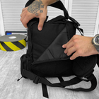 Однолямочный рюкзак 15 л с креплением Molle / Влагозащищенная нагрудная сумка черная - изображение 7