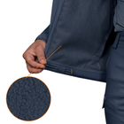 Мужская Куртка Camotec Stalker SoftShell на микрофлисе темно-синяя / Демисезонная верхняя одежда размер S - изображение 5
