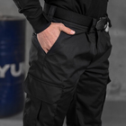 Мужской костюм 3в1 Squad Black Rip-Stop / Форма убакс + брюки + бейсболка черная размер L - изображение 6