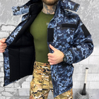 Мужской бушлат на флисе "Urban Camouflage" / Зимняя куртка с силиконовым утеплителем пиксель размер M - изображение 5