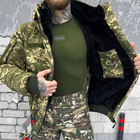 Чоловіча зимова куртка "Logos-Tac" з хутром шиншили / Теплий верхній одяг Rip-Stop піксель розмір S - зображення 5