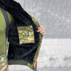 Мужская зимняя куртка "Logos-Tac" с мехом шиншиллы / Теплая верхняя одежда Rip-Stop пиксель размер S - изображение 6