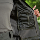 Мужская демисезонная куртка Softshell на флисе хаки / Водоотталкивающая верхняя одежда размер S - изображение 4