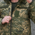 Мужская зимняя куртка до -20 С с синтепоновым утеплителем / Влагозащищенный мембранный Бушлат пиксель размер M - изображение 7