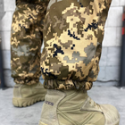 Мужские зимние брюки Softshell с отверстиями под наколенники / Мужские брюки с подтяжками Logos-tactical - изображение 4
