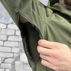 Мужской костюм SoftShell / Влагозащищенная куртка с капюшоном + брюки "Shark" олива размер 3XL - изображение 5