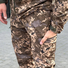 Мужские зимние брюки Softshell / Влагозащищенные штаны на флисе "B&L" пиксель размер XL - изображение 2