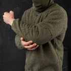 Чоловічий светр на хутрі "Extra Lamb" олива розмір M - зображення 5