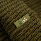Вязаная зимняя шапка из акрила цвет олива размер S/M - изображение 4