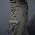 Чоловічі Штани з підтяжками та утеплювачем Thermoloft олива розмір 3XL - зображення 4