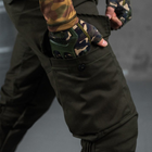 Чоловічі зимові штани "Rhinoceros" Rip-stop на флісі / Вологозахищені брюки з утяжками під колінами олива розмір S - зображення 3