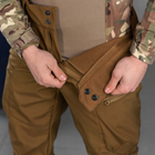 Чоловічі Штани "Leon" Softshell з кишенями на блискавках койот розмір XL - зображення 7