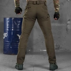 Мужские брюки Patriot stretch cotton с высоким поясом олива размер 3XL - изображение 4
