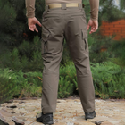 Мужские влагозащищенные брюки с карманами олива размер XL - изображение 3