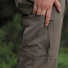 Мужские влагозащищенные брюки с карманами олива размер XL - изображение 7