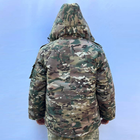 Мужская зимняя Куртка со съемной подкладкой и воротником мультикам / Бушлат на синтепоне размер 3XL - изображение 4