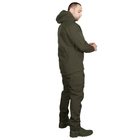 Чоловічий костюм Подовжена Куртка + Штани на флісі / Демісезонний Комплект SoftShell олива розмір 2XL - зображення 3