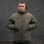 Мужская зимняя куртка "MILITARY" олива размер S - изображение 1